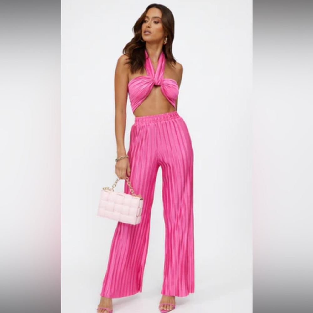 Hello Molly Heart Crop Set in Pink